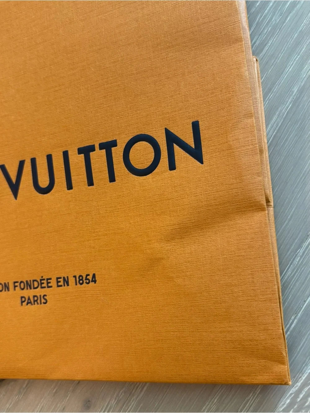 Louis Vuitton Signature Gift Bag Set with Blue Ribbon Handles
